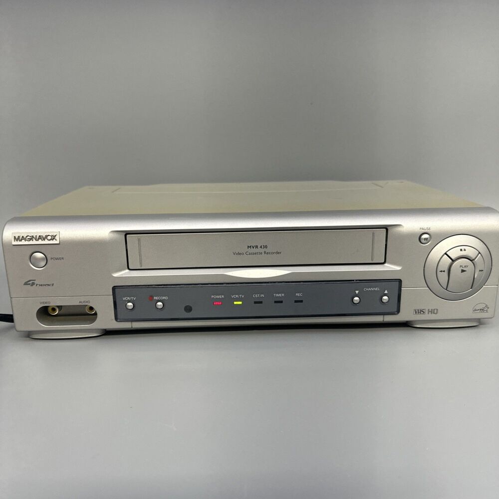 Philips Magnavox MVR430 MG21 VHS Video Cassette Recorder No Remote VCR, Tested